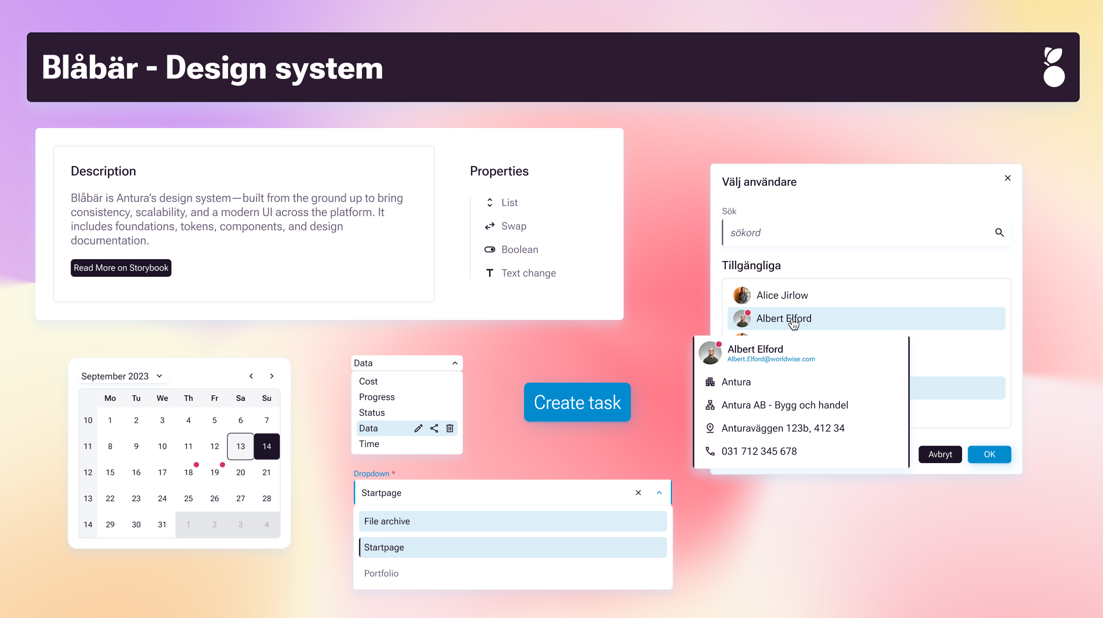 Blåbär - Design system